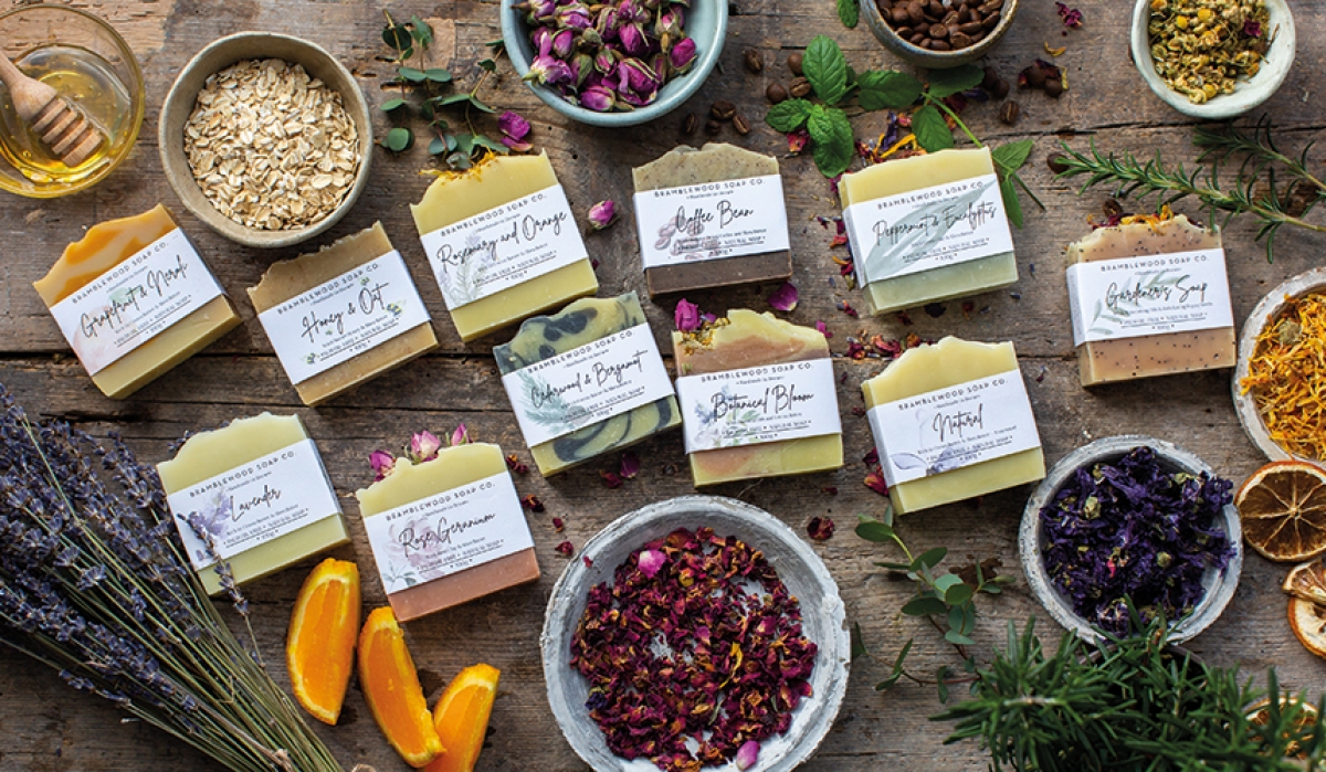 Win a beautiful selection of natural soap from BrambleWood Soap Co